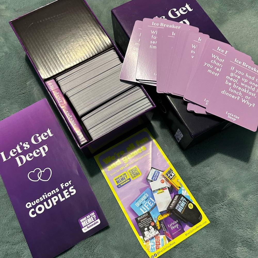 Let's Get Deep Couples Card Game